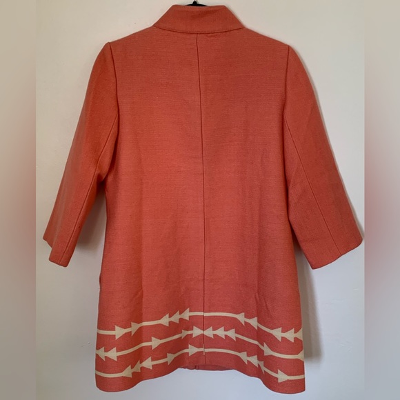 ANTHROPOLOGIE LAUREN MOFFATT Eastwood
Dress Salmon Wool Pea Coat Snaps.Size:M - Picture 5 of 9